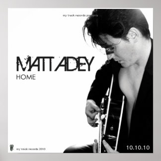 POSTER ALBUM 'HOME' COUVRE MATT ADEY