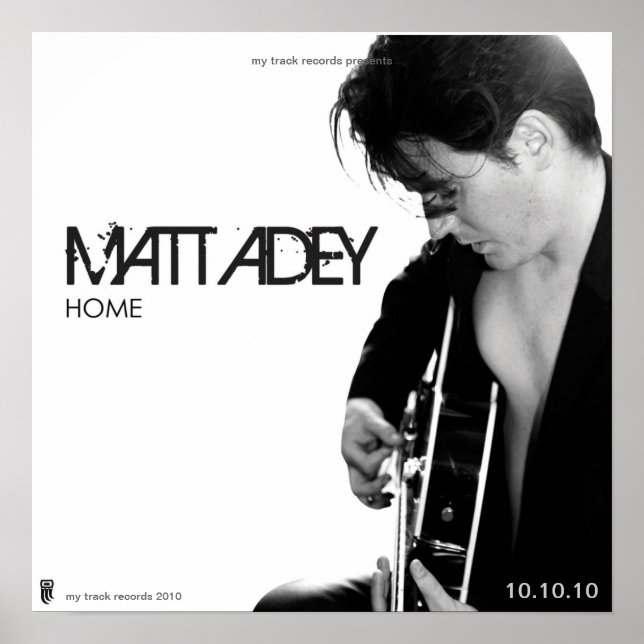 POSTER ALBUM 'HOME' COUVRE MATT ADEY (Devant)