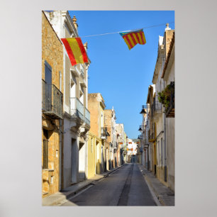 Poster Alcala de Xivert ville de la province de Valence,