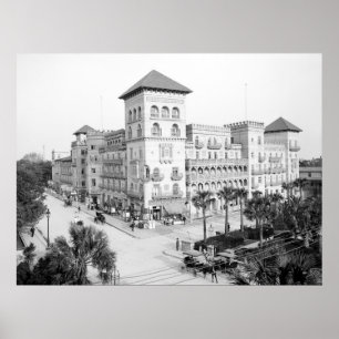 Poster Alcazar Hotel, St Augustine, Floride, 1903