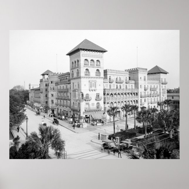 Poster Alcazar Hotel, St Augustine, Floride, 1903 (Devant)