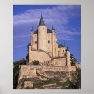 Poster Alcazar, Ségovie, Castille Léon, Espagne, Unesco