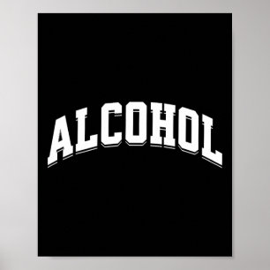 Poster Alcool Drôle Boire Préparé Esthétique Bière Vin 