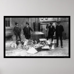 Poster Alcool illégal toujours IRS 1922