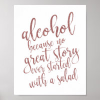 Alcool parce qu'aucune grande histoire Rose or sig