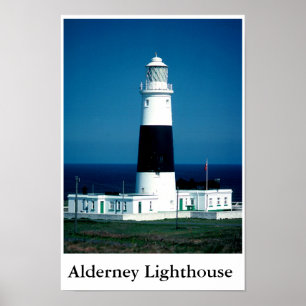 POSTER ALDERNEY LIGHTHOUSE
