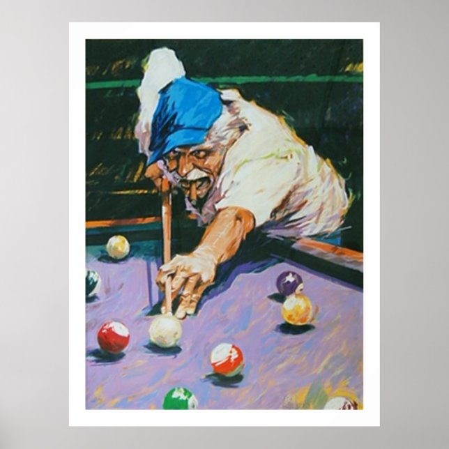 Poster Aldo Luongo Billiards (Devant)