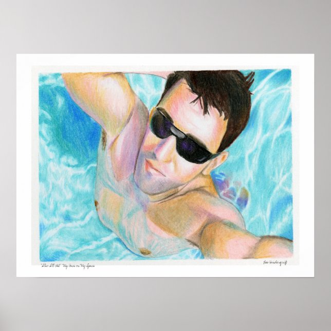 Poster "Alex All Wet" Mon visage sur Mon Spa... (Devant)