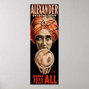 Poster Alexander cristal seer sait voir tout
