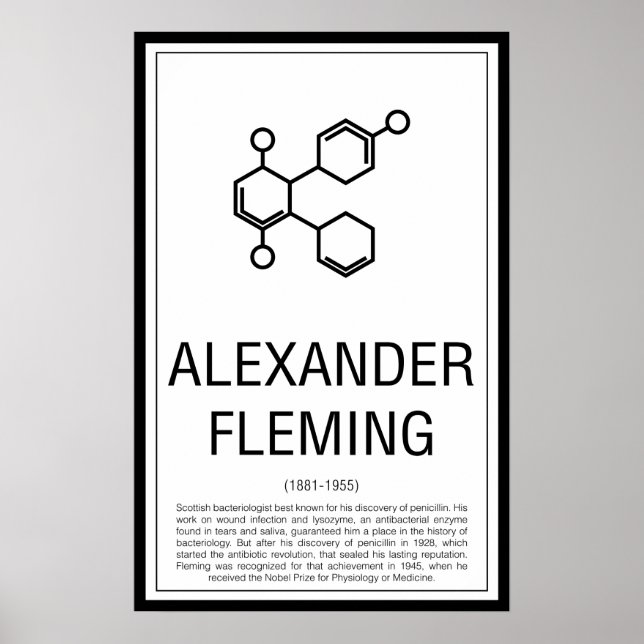 Poster Alexander Fleming (Devant)