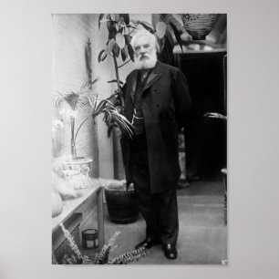 Poster Alexander Graham Bell - inventeur de téléphone