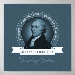 Poster Alexander Hamilton Politique et politique étrangèr