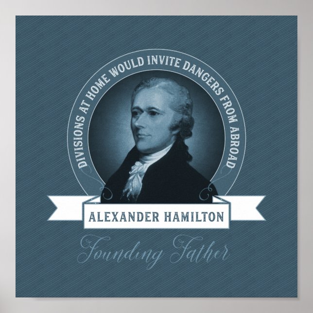 Poster Alexander Hamilton Politique et politique étrangèr (Devant)