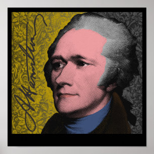 Poster Alexander Hamilton Pop Art Portrait