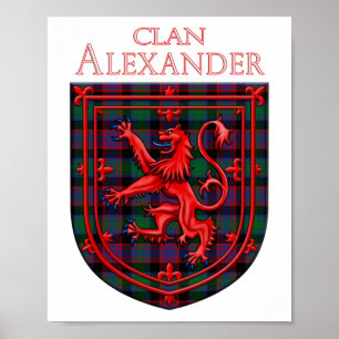 Poster Alexander Hunting Tartan Scottish Plaid