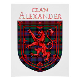 Poster Alexander Hunting Tartan Scottish Plaid