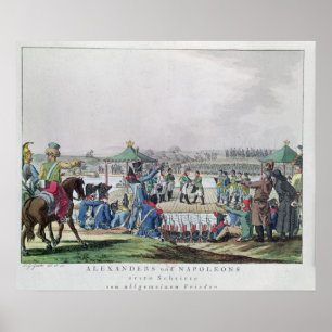 Poster Alexander I  and Napoleon