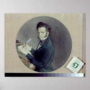 Poster Alexander Pushkin à l'oeuvre, 1899