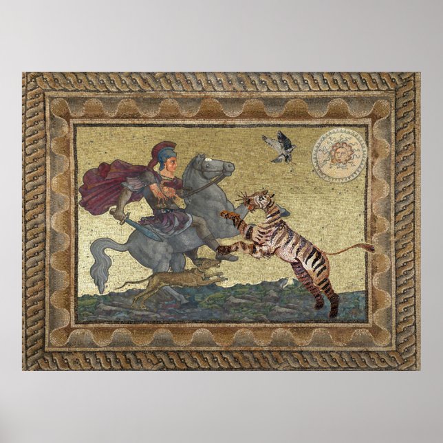 Poster Alexander the Great, Bucephalus and Expertises des (Devant)