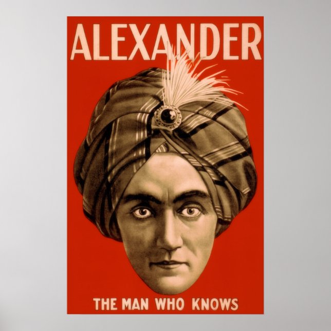 Poster Alexander "The Man Who Knows" (L'affiche) (Devant)