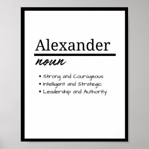 Poster Alexandre, Définition de prénom personnalisé garço