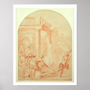 Poster Alexandre et Thais sur leur throu ivre de saccage