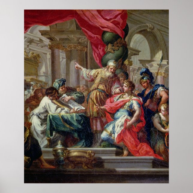 Poster Alexandre le Grand dans le Temple de Jérusalem (Devant)