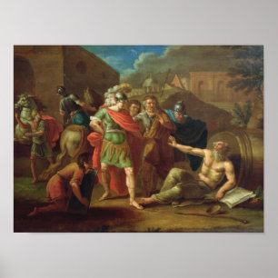 Poster Alexandre les Grands visite Diogène à Corinthe
