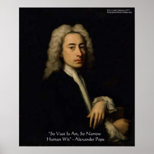 Poster Alexandre Pape "Art Vs Wit" Citation de sagesse Po