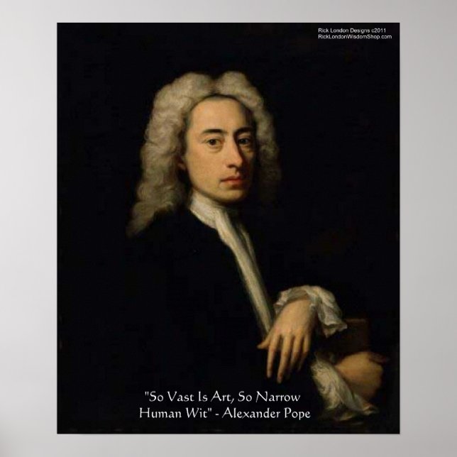 Poster Alexandre Pape "Art Vs Wit" Citation de sagesse Po (Devant)