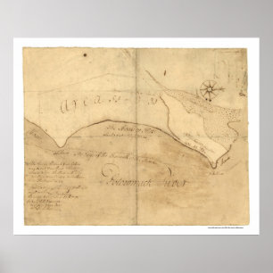 Poster Alexandria VA George Washington Carte 1760