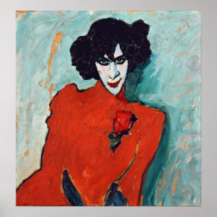 Poster Alexej Jawlensky Portrait de la danseuse Alexandre
