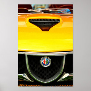 Poster Alfa Romeo Montreal Classic Sports Car