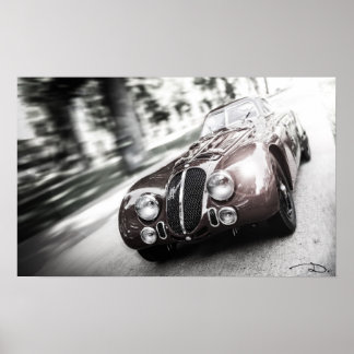 Poster Alfa speed - foncé -