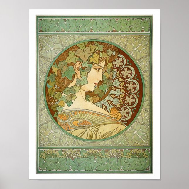 Poster Alfons M. Mucha (Devant)