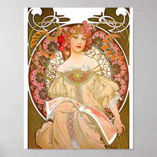 Poster Alfons  Mucha Reverie