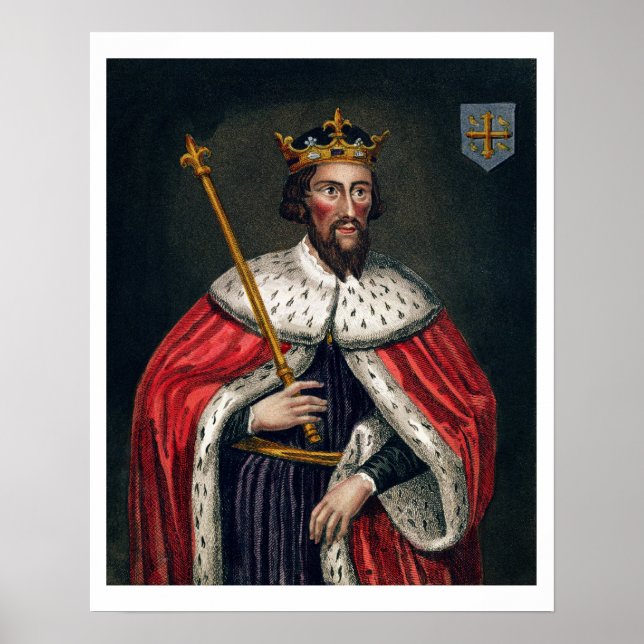 Poster Alfred le Grand (849-99), après une peinture dans  (Devant)