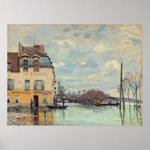 Poster Alfred Sisley - Inondation à Port-Marly 1872