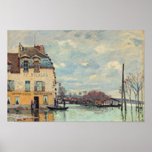 Poster Alfred Sisley - Inondation à Port-Marly 1872