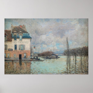Poster Alfred Sisley - Inondation à Port-Marly 1876