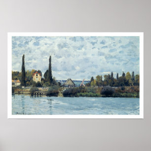 Poster Alfred Sisley La Seine à Bougival