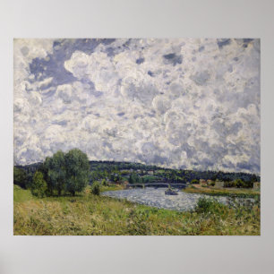 Poster Alfred Sisley la Seine chez Suresnes