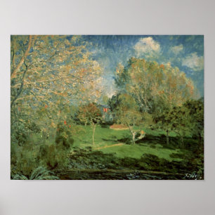 Poster Alfred Sisley Le jardin de la famille Hoschede