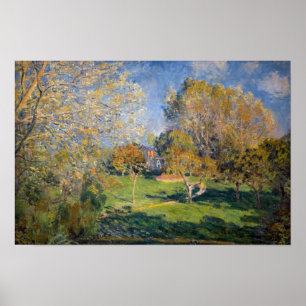 Poster Alfred Sisley - Le Jardin d'Hoschede, Montgeron