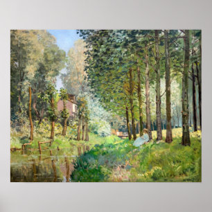 Poster Alfred Sisley - Repos au bord du ruisseau
