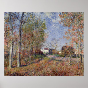 Poster Alfred Sisley un coin des bois chez Sablons