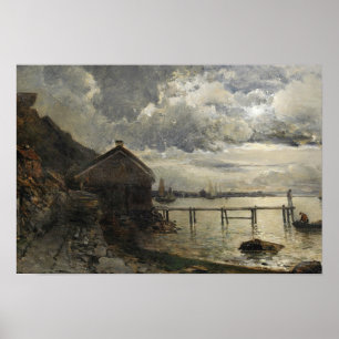 Poster Alfred Wahlberg - Le clair de lune, Fjallbacka