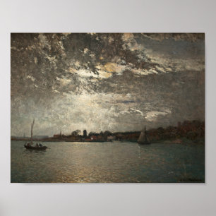 Poster Alfred Wahlberg - Moonlight Mood, Stockholm