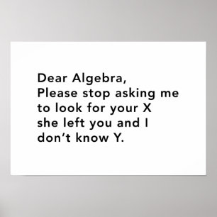 Poster Algebra et son X