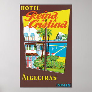 Poster ~ Algésiras de Cristina de reina d'hôtel